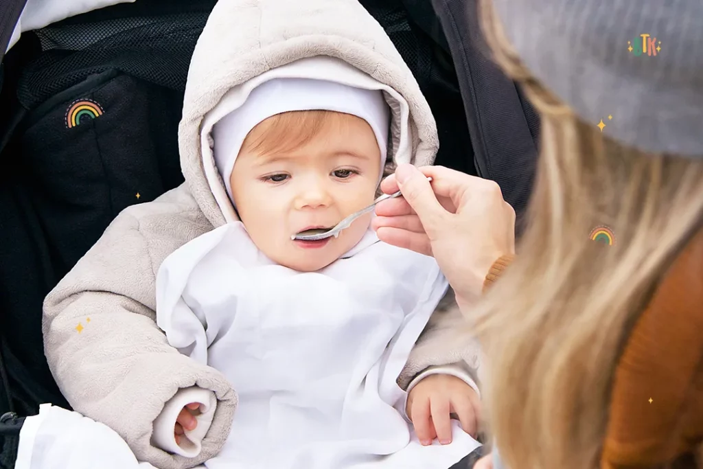 How Should A Baby Be Sitting In A Pram When Getting Fed