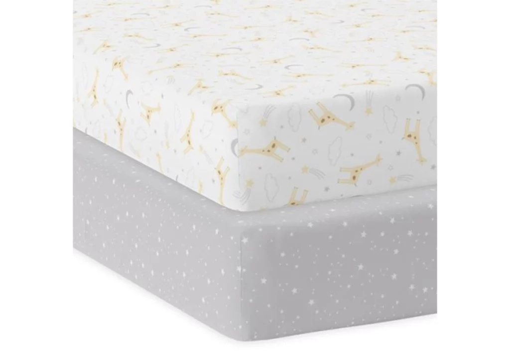 Living Textiles Noah Cot Fitted Sheet 2 Pack