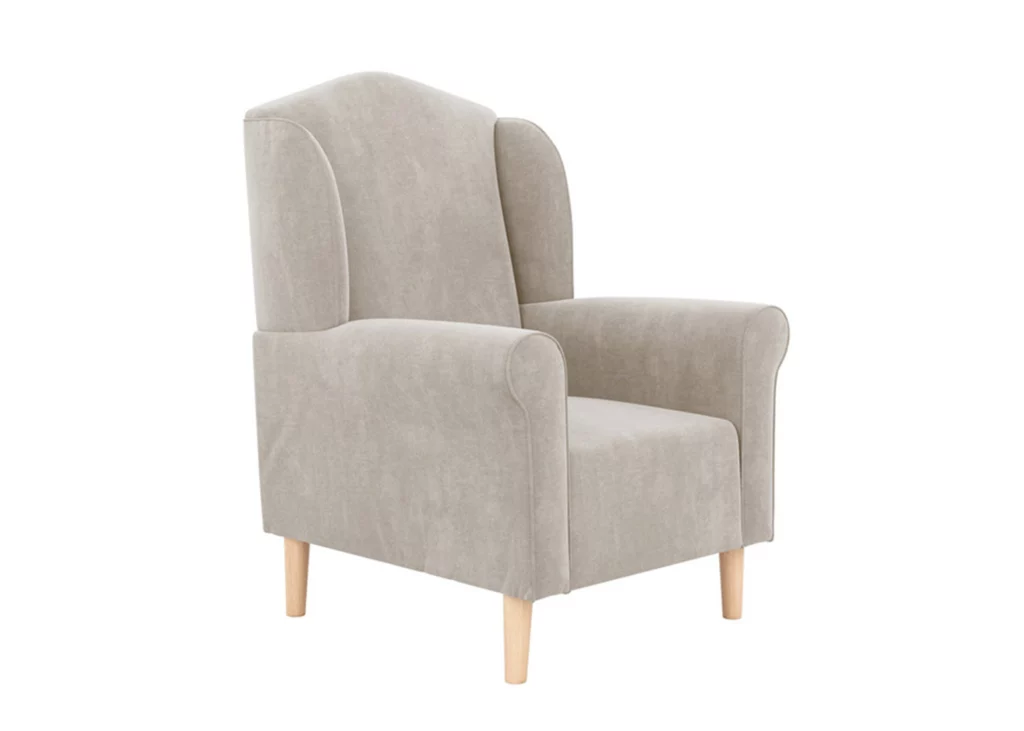 Maggie Plush Armchair With Oak Legs