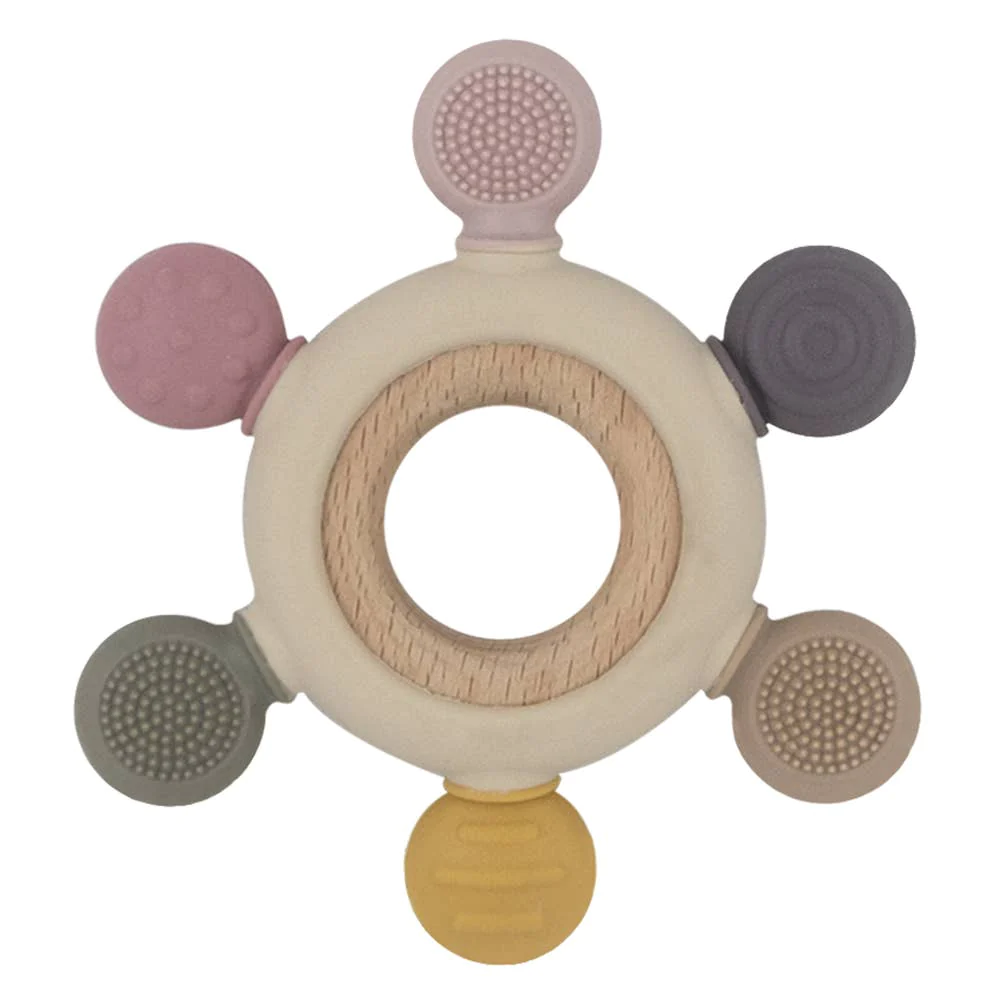 Playground Silicone Multi Surface Teething Wheel