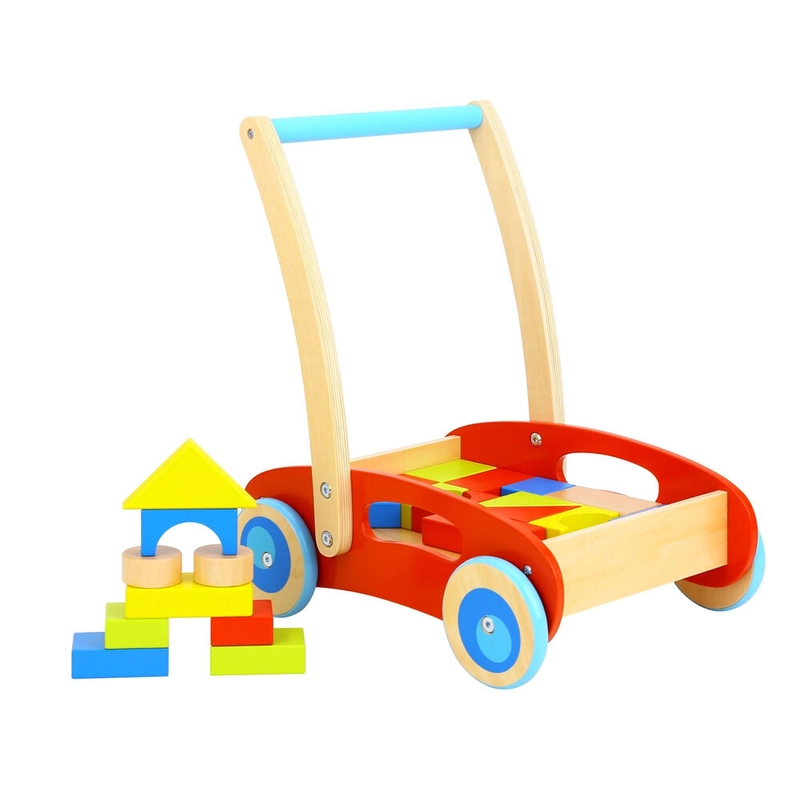 Tooky Toy Wooden Baby Walker