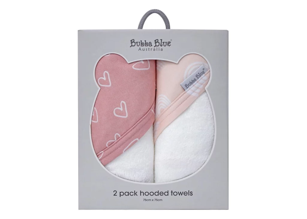 Bubba Blue Nordic 2 Pack Hooded Towel