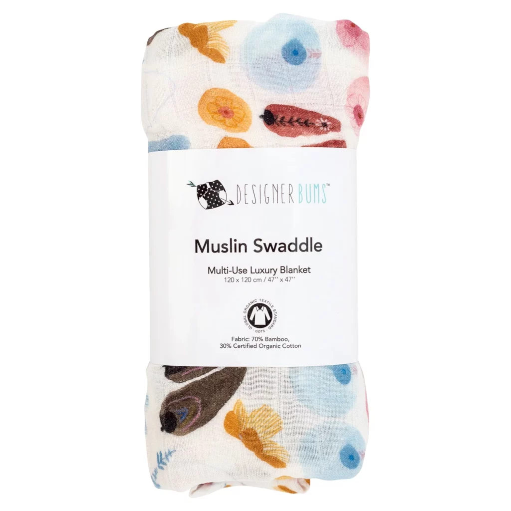 Designer Bums Muslin Swaddle