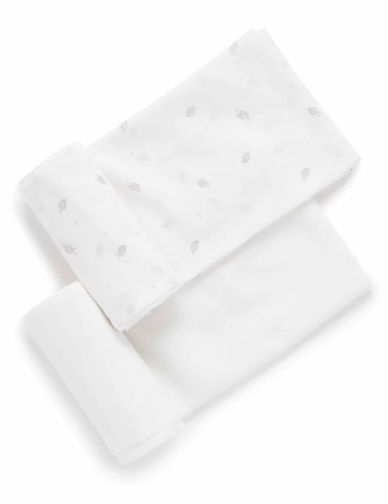 Purebaby Essentials 2 Pack Muslin Wrap