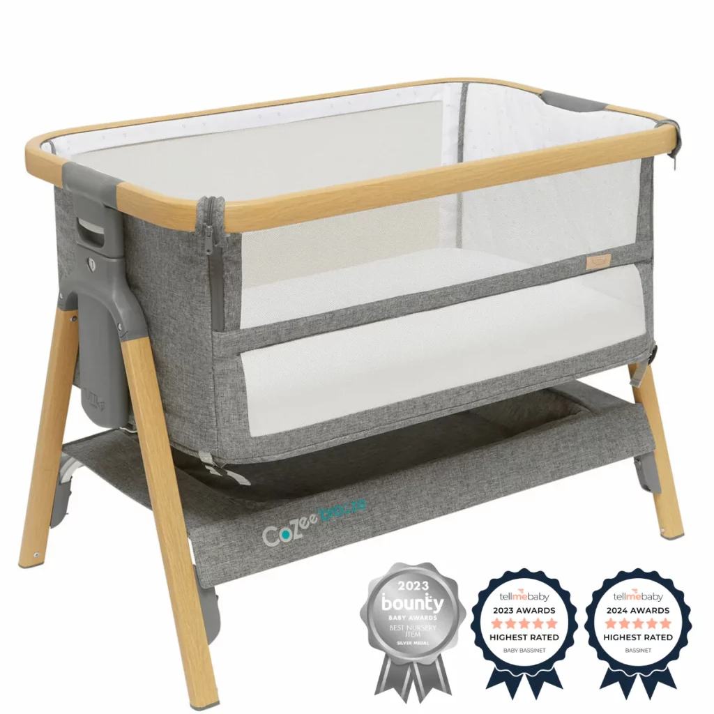 CoZee Breeze Plus Co-Sleeping Bassinet With Rocking Legs