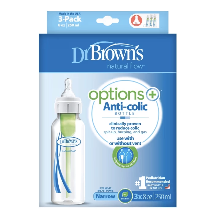 Dr Browns Options+ Narrow Neck Bottle 250ML 3 Pack